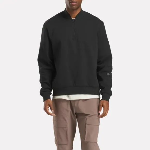 Hoodies & Sweatshirts^Reebok Active Collective DreamBlend 1/4 Zip Sweatshirt Black