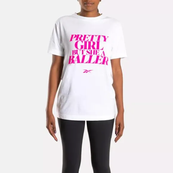 Tops & T-shirts | Tops & T-shirts^Reebok Angel Pretty Baller T-Shirt White