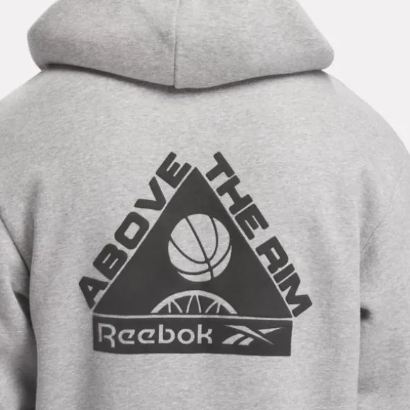 Hoodies & Sweatshirts^Reebok Basketball Above the Rim Hoodie MediumGreyHeather