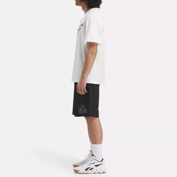 Tops & T-shirts^Reebok Basketball Brand Graphic T-Shirt Chalk