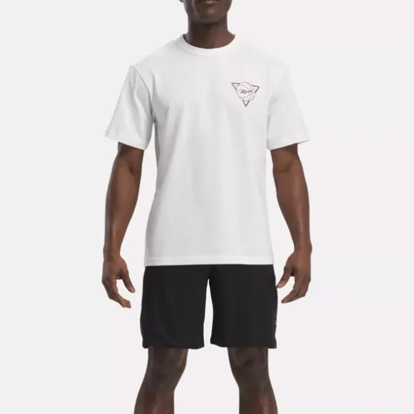 Tops & T-shirts^Reebok Basketball Seasonal Graphic T-Shirt Chalk