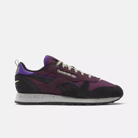Classics | Trending: 90’s Classics^Reebok Classic Leather Shoes MidnightPlum/Black/Grey1