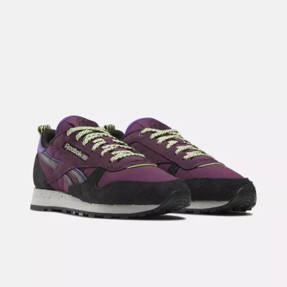 Classics | Trending: 90’s Classics^Reebok Classic Leather Shoes MidnightPlum/Black/Grey1