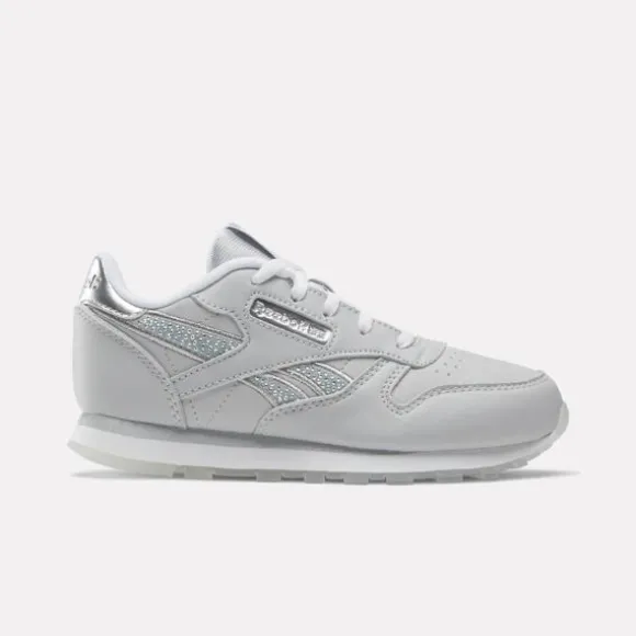 Little Kids' Shoes (sizes 10.5k-3)^Reebok Classic Leather Shoes - Preschool White/Silver/Moon