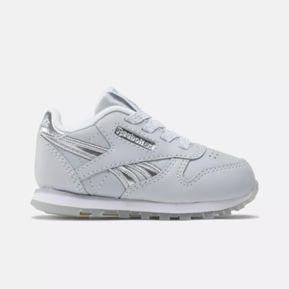 Baby & Toddler Shoes (sizes 1k -10k)^Reebok Classic Leather Shoes - Toddler White/Silver/Moon