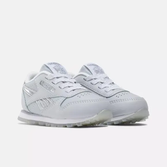 Baby & Toddler Shoes (sizes 1k -10k)^Reebok Classic Leather Shoes - Toddler White/Silver/Moon