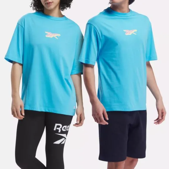 Tops & T-shirts | Tops & T-shirts^Reebok Classics Dopamine T-Shirt BoldCyan