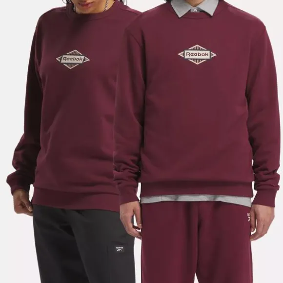 Hoodies & Sweatshirts | Hoodies & Sweatshirts^Reebok Classics Sporting Goods Crew Sweatshirt ClassicMaroon