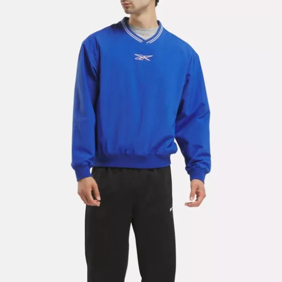 Hoodies & Sweatshirts | Hoodies & Sweatshirts^Reebok Classics Uniform Lined Woven Crew Top BoundlessBlue