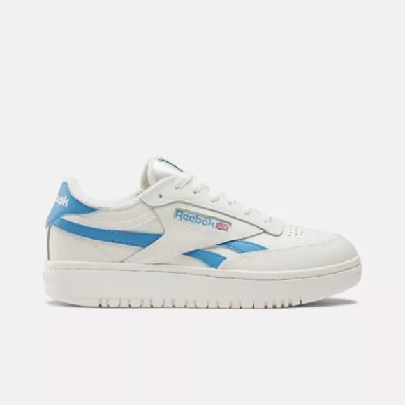 Trending: Platform Shoes | Classics^Reebok Club C Double Revenge Shoes Chalk/Chalk/EssentialBlue