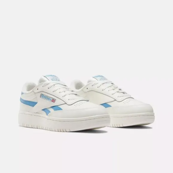 Trending: Platform Shoes | Classics^Reebok Club C Double Revenge Shoes Chalk/Chalk/EssentialBlue