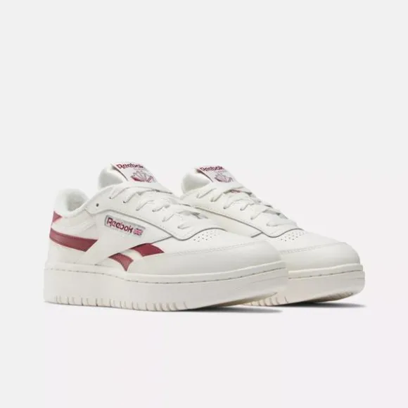 Trending: Platform Shoes | Classics^Reebok Club C Double Revenge Shoes Chalk/Chalk/ClassicBurgundy