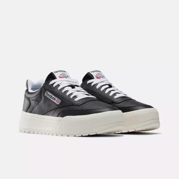 Trending: Platform Shoes | Classics^Reebok Club C Megacourt Shoes Black/ChalkWhite