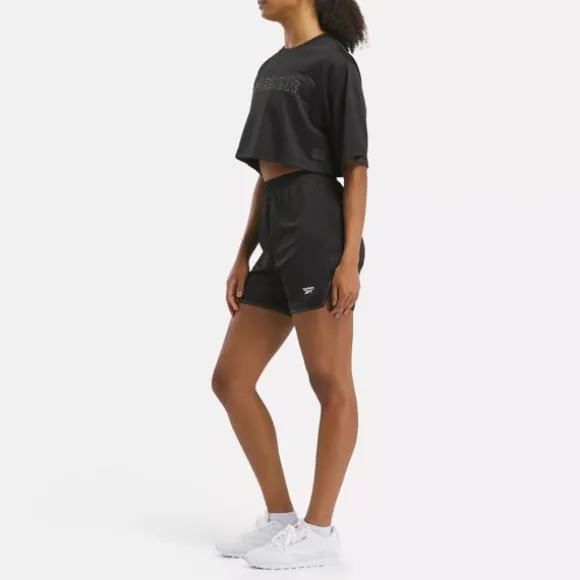 Shorts^Reebok Doubleknit Mesh Shorts Black