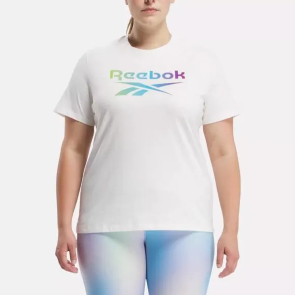 Plus Size (1x-4x) | Tops & T-shirts^Reebok Gradient Graphic T-Shirt (Plus Size) Chalk