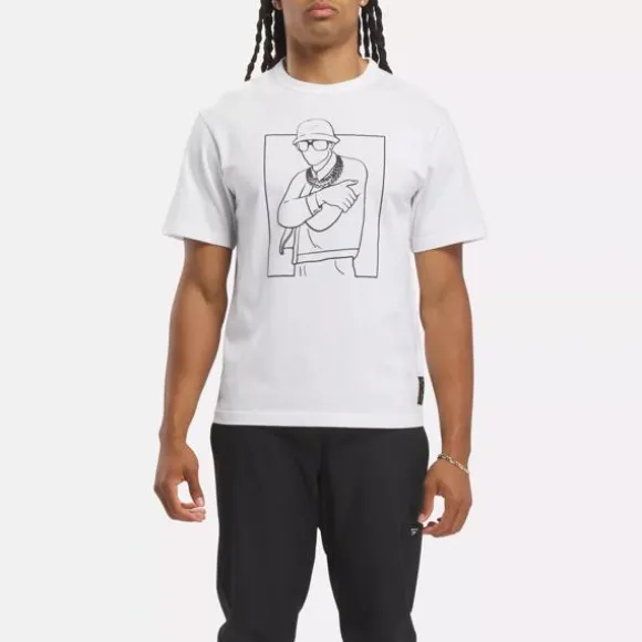 Tops & T-shirts | Tops & T-shirts^Reebok Hip Hop B-Boy Pose T-Shirt White