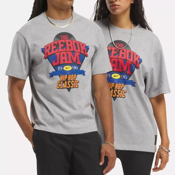 Tops & T-shirts | Tops & T-shirts^Reebok Hip Hop Classic T-Shirt MediumGreyHeather