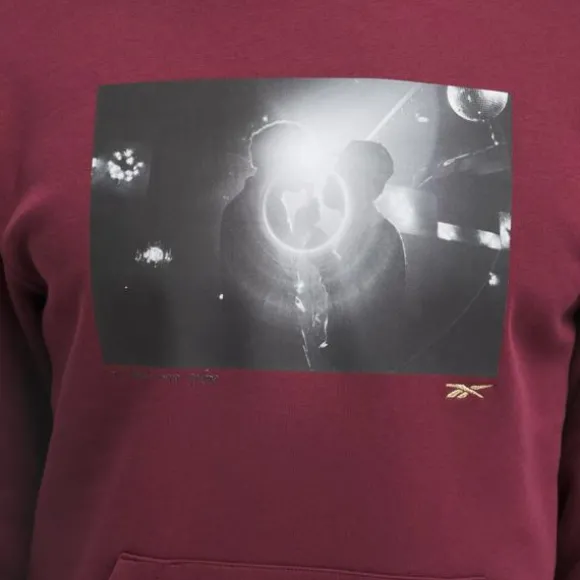 Hoodies & Sweatshirts | Hoodies & Sweatshirts^Reebok Hip Hop Photo Hoodie ClassicMaroon