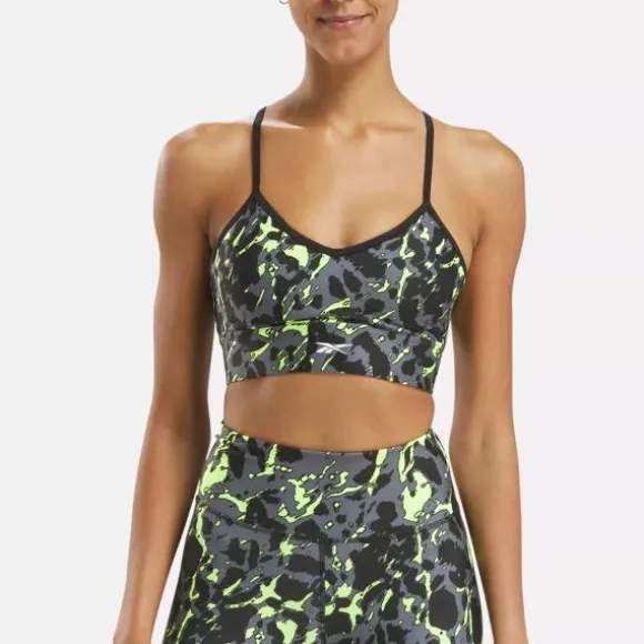 Sports Bras^Reebok ID Train Printed Bra Black