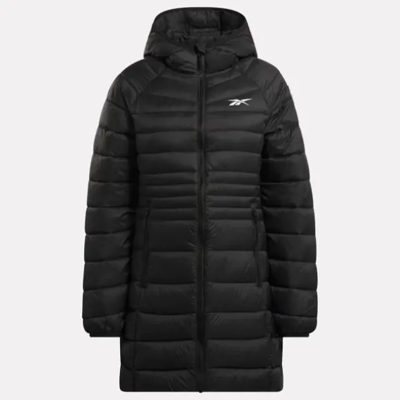 Jackets^Reebok Long Glacier Shield Jacket Black