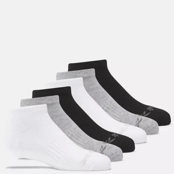 Big Kids' Shoes (sizes 3.5-7) | Big Kids' Shoes (sizes 3.5-7)^Reebok Low Cut Basic Socks 6 Pairs