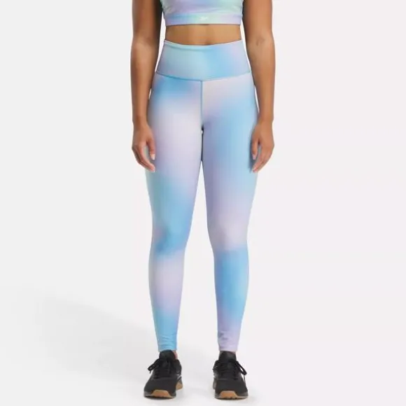 Pants & Sweatpants | Leggings & Tights^Reebok Lux Bold High-Rise Printed Leggings BoldCyan