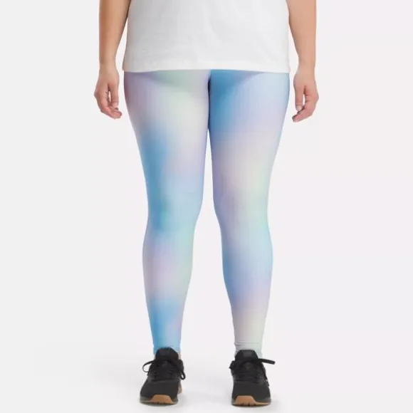 Plus Size (1x-4x) | Pants & Sweatpants^Reebok Lux Bold High-Rise Printed Leggings (Plus Size) BoldCyan