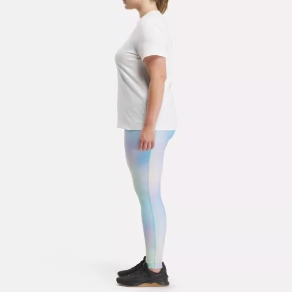 Plus Size (1x-4x) | Pants & Sweatpants^Reebok Lux Bold High-Rise Printed Leggings (Plus Size) BoldCyan