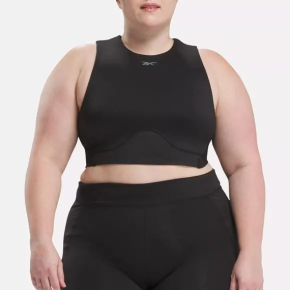 Plus Size (1x-4x) | Tops & T-shirts^Reebok Lux Contour Crop Top Black