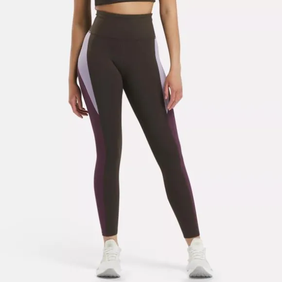 Leggings & Tights^Reebok Lux High-Rise Colorblock Leggings DarkMatter