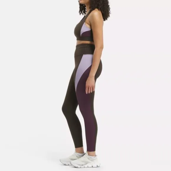 Leggings & Tights^Reebok Lux High-Rise Colorblock Leggings DarkMatter