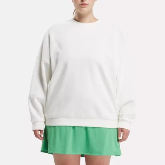 Plus Size (1x-4x) | Hoodies & Sweatshirts^Reebok Lux Oversized Crew (Plus Size) Chalk