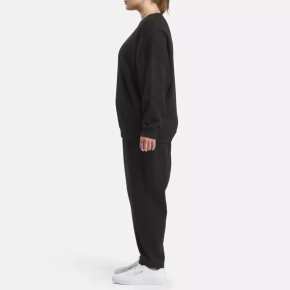 Plus Size (1x-4x) | Hoodies & Sweatshirts^Reebok Lux Oversized Crew (Plus Size) Black