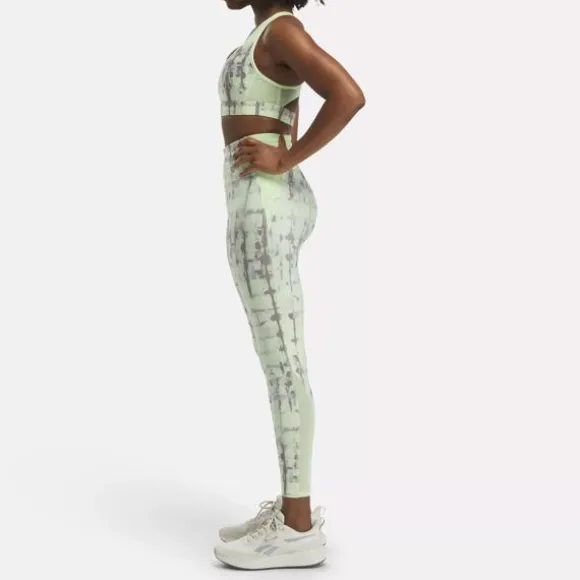 Sports Bras | Trending: Matching Sets^Reebok Lux Perform Printed Racer Bra CitrusGlow