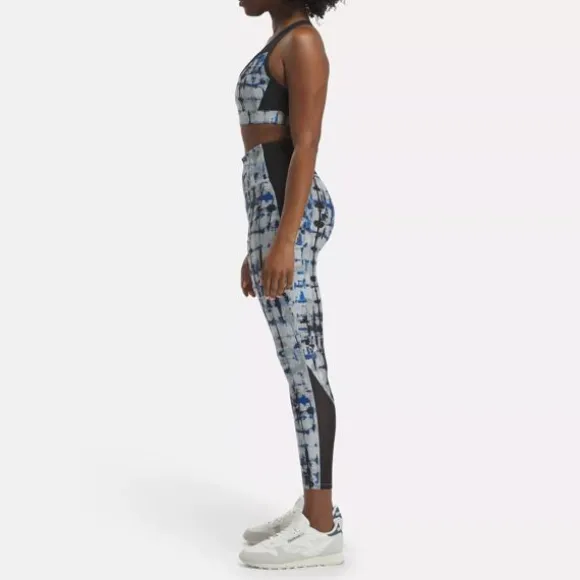 Sports Bras | Trending: Matching Sets^Reebok Lux Perform Printed Racer Bra PureGrey3