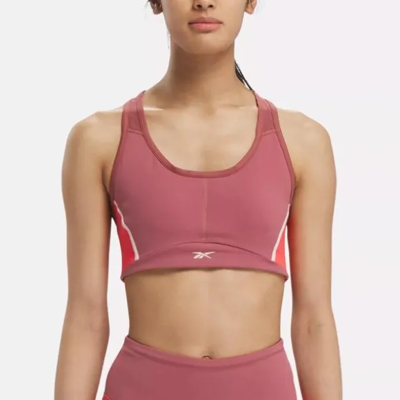 Sports Bras | Trending: Matching Sets^Reebok Lux Racer Padded Colorblock Bra SedonaRose