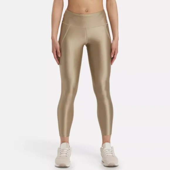 Pants & Sweatpants | Leggings & Tights^Reebok Lux Shine High-Rise Leggings BoulderBeige