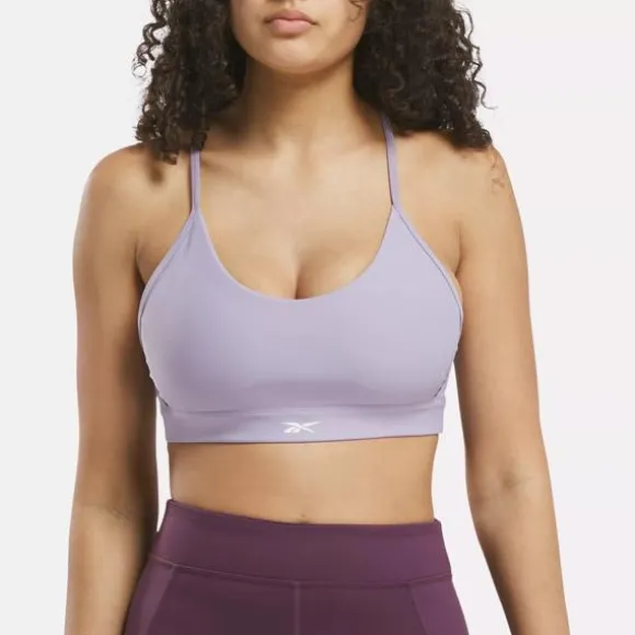 Sports Bras^Reebok Lux Strappy Sports Bra DuskPurple