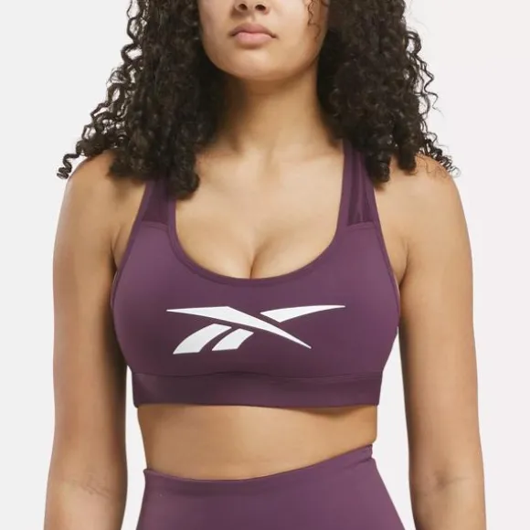 Sports Bras^Reebok Lux Vector Racer Sports Bra MidnightPlum