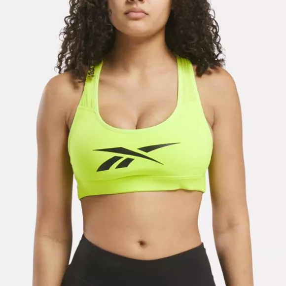 Sports Bras^Reebok Lux Vector Racer Sports Bra AcidYellow