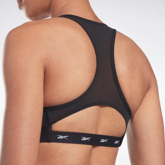 Sports Bras | Trending: Matching Sets^Reebok Lux Vector Racer Sports Bra Black
