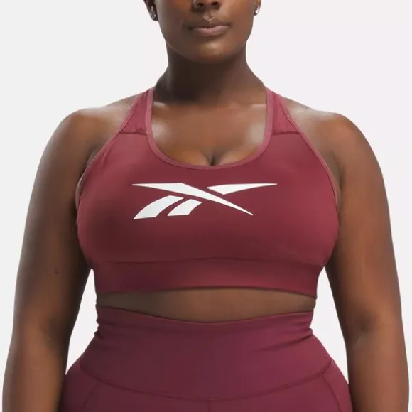 Plus Size (1x-4x) | Sports Bras^Reebok Lux Vector Racer Sports Bra (Plus Size) ClassicMaroon