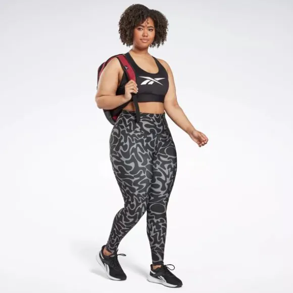 Plus Size (1x-4x) | Sports Bras^Reebok Lux Vector Racer Sports Bra (Plus Size) Black