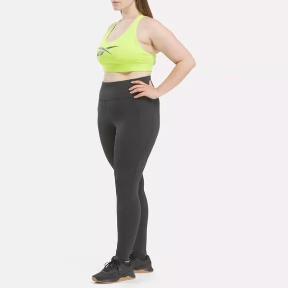Sports Bras^Reebok Lux Vector Racer Sports Bra (Plus Size) AcidYellow