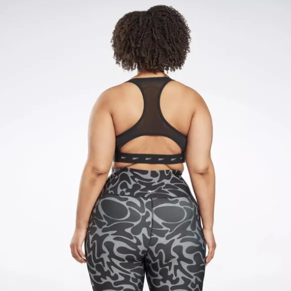 Plus Size (1x-4x) | Sports Bras^Reebok Lux Vector Racer Sports Bra (Plus Size) Black