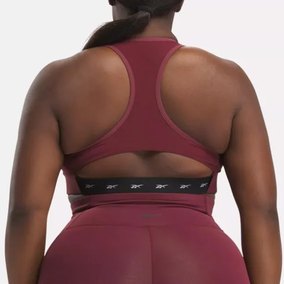 Plus Size (1x-4x) | Sports Bras^Reebok Lux Vector Racer Sports Bra (Plus Size) ClassicMaroon
