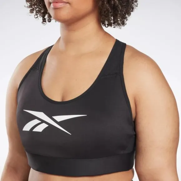 Plus Size (1x-4x) | Sports Bras^Reebok Lux Vector Racer Sports Bra (Plus Size) Black