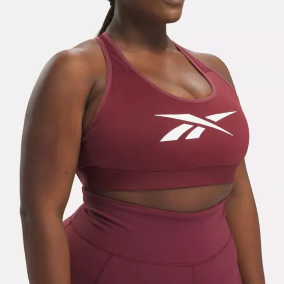 Plus Size (1x-4x) | Sports Bras^Reebok Lux Vector Racer Sports Bra (Plus Size) ClassicMaroon