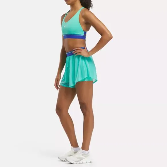 Shorts^Reebok Mesh Two-In-One Shorts UnleashedGreen