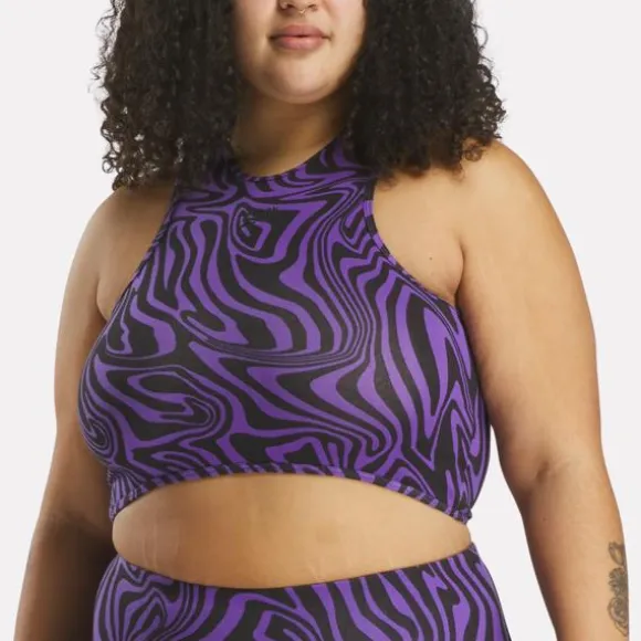 Sports Bras^Reebok Modern Safari Cotton Bralette (Plus Size) DynamicPurple